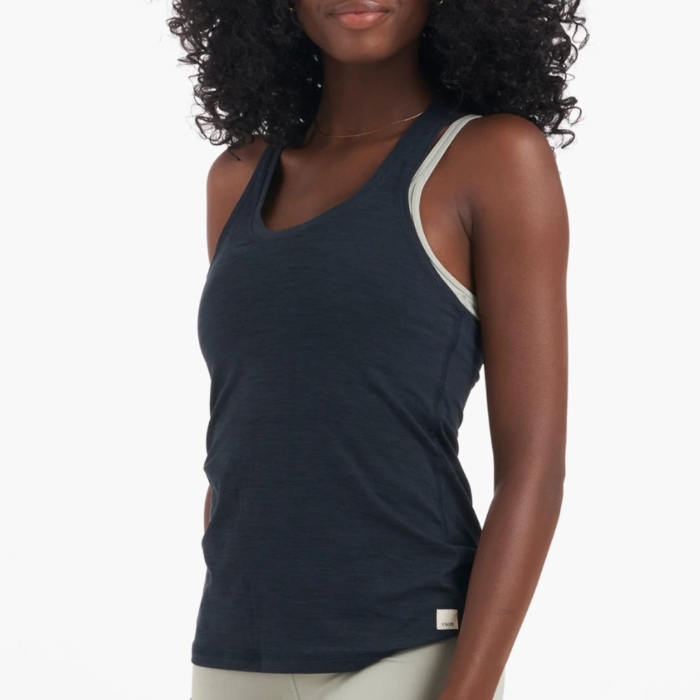 Vuori “Lux” Women's Navy Heather Tank Sz XS